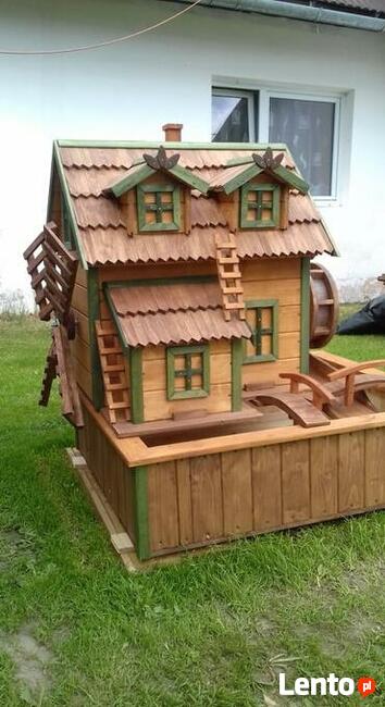 piękny młyn wodny z wiatrakiem.1600 zł