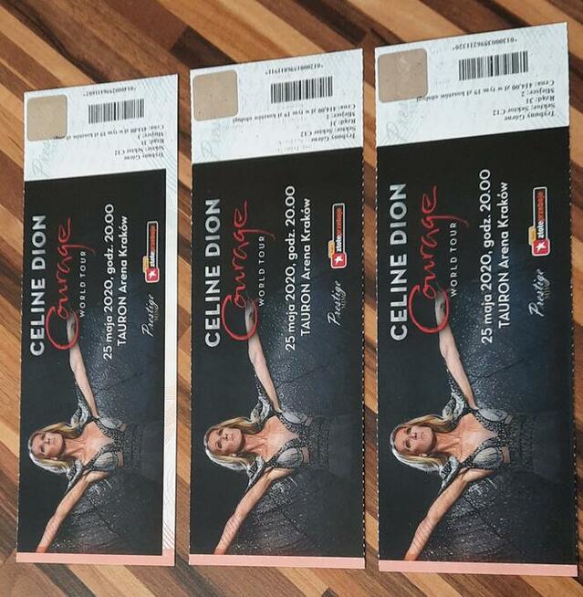Bilety na koncert Celine Dion