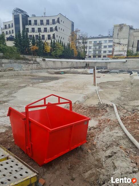 Pojemnik na gruz 1m³, Koleba samowyładowcza 1m³,