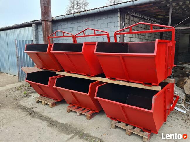 Pojemnik na gruz 1m³, Koleba samowyładowcza 1m³,