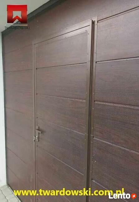 Brama garażowa segmentowa orzech 5000x2480