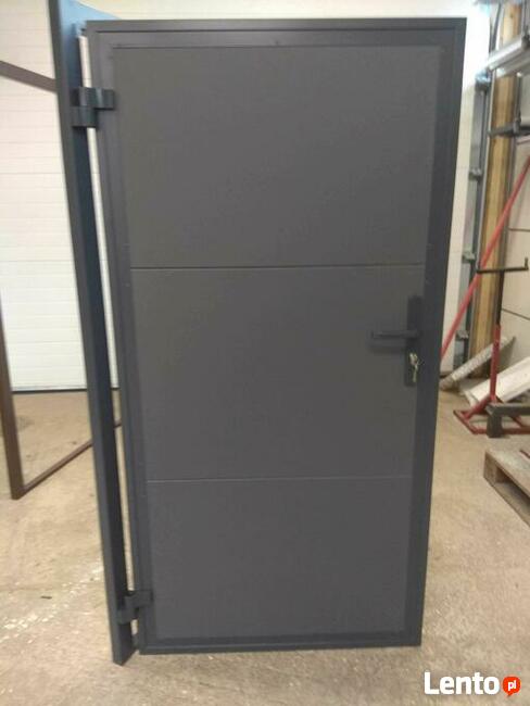 Drzwi techniczne kolor Antracyt robione na wymiar