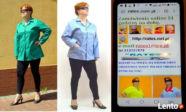 Fartuchy Robocze dla Sprzątaczek.Producent RATES Warszawa