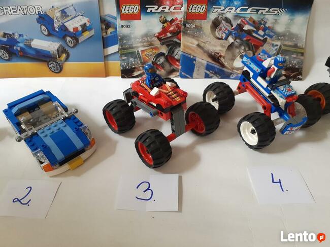Klocki Lego - Racers - auta - 9092, 9094, 8165