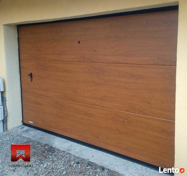 Brama garażowa segmentowa orzech 5000x2480