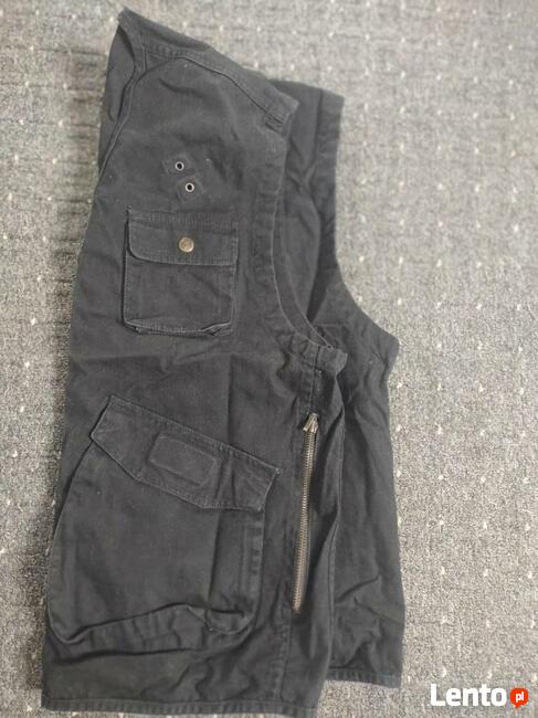 Kamizelka czarna do zadań specjalnych bawełna max kieszeni!!