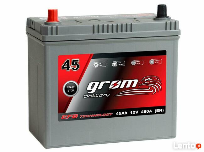 Akumulator GROM EFB START&STOP 45Ah 460A Japan Prawy Plus DT