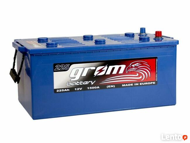 Akumulator GROM Premium 225Ah 1500A EN LEWY PLUS