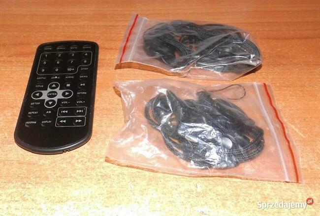 Odtwarzacz przenośny 2 x 7" DVD Akai APD710T+10xbajki