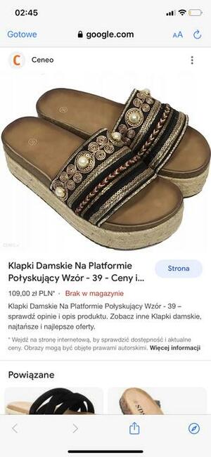 Sandały ze zdobieniami 36/37