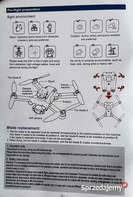 Polecam Dobrej Klasy ! Nowy DRON GP EPS UAV S136 -4K Full HD