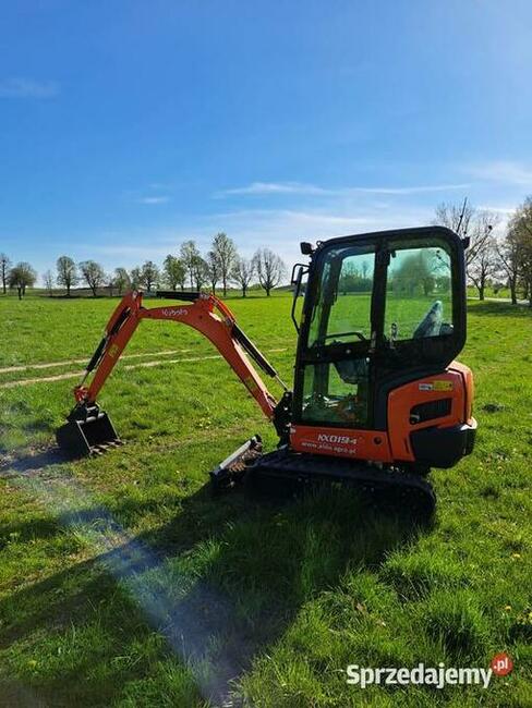Usługi minikoparka kubota kx019 prace ziemne