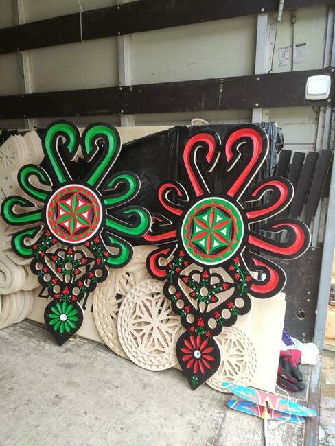 Parzenica malowana, dekoracje, ozdoby wnętrza,