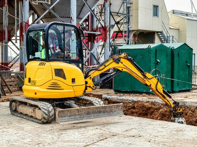 Minikoparka / Mini-koparka / Koparka / Prace roboty ziemne