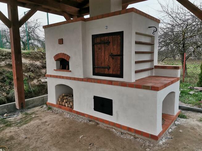 Kuchnia ogrodowa wędzarnia grill piec do pizzy