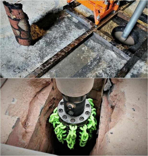 Szlamowanie komina Uszczelnianie naprawa kominy