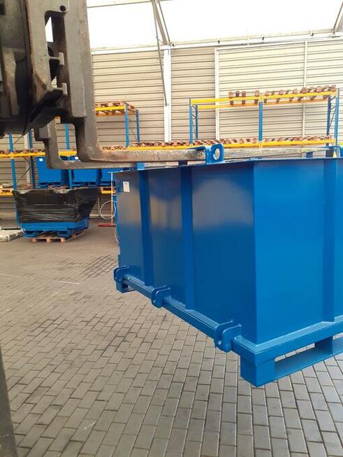 Kontener z otwieranym dnem 750 L pojemnik na szkło wióry zło