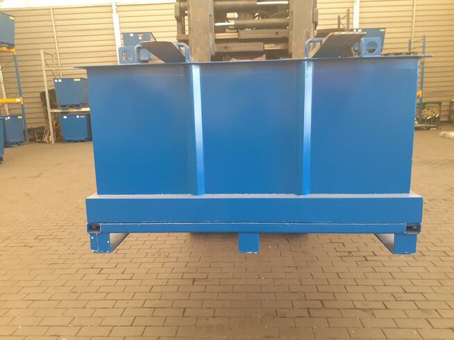 Kontener z otwieranym dnem 750 L pojemnik na szkło wióry zło