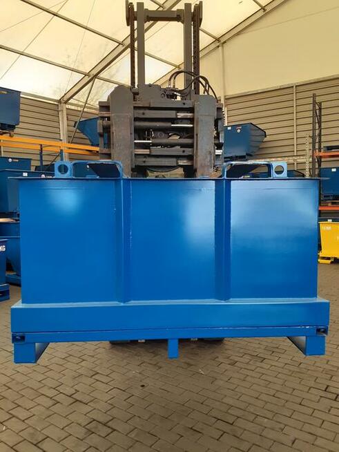 Kontener z otwieranym dnem 750 L pojemnik na szkło wióry zło