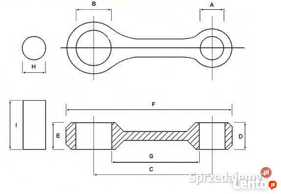 Korbowód (conrods) Lucky Star 300 MT1362