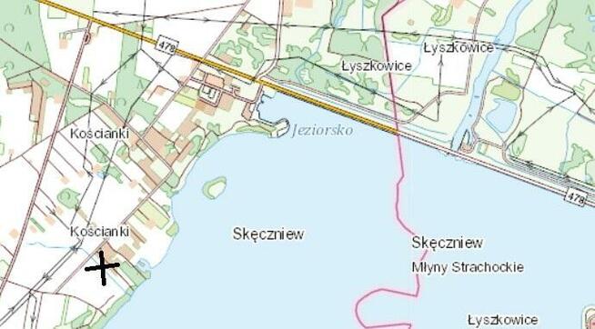 Działka rekreacja Jeziorsko Kościanki