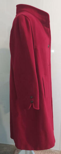 czerwony płaszcz C&A your sixth sense 2/3 XL