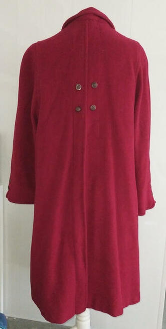 czerwony płaszcz C&A your sixth sense 2/3 XL