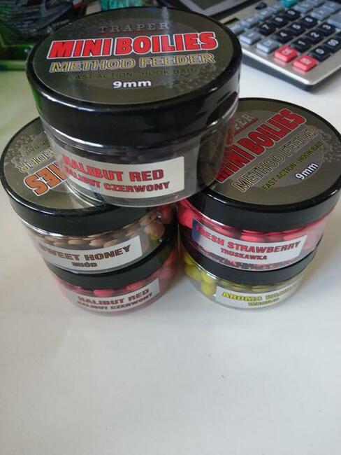 Kulki tonące 9mm Traper mini boiles method feeder