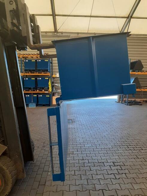 Kontener z otwieranym dnem 750 L pojemnik na szkło wióry zło