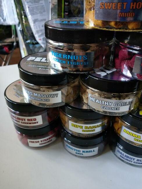 Pellet haczykowy 8mm z dziurką dużo smaków