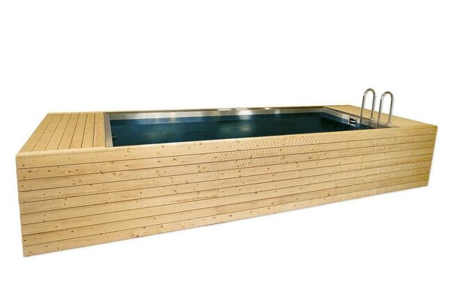 Basen skimmerowy ze stali nierdzewnej TW POOLS w zabudowie