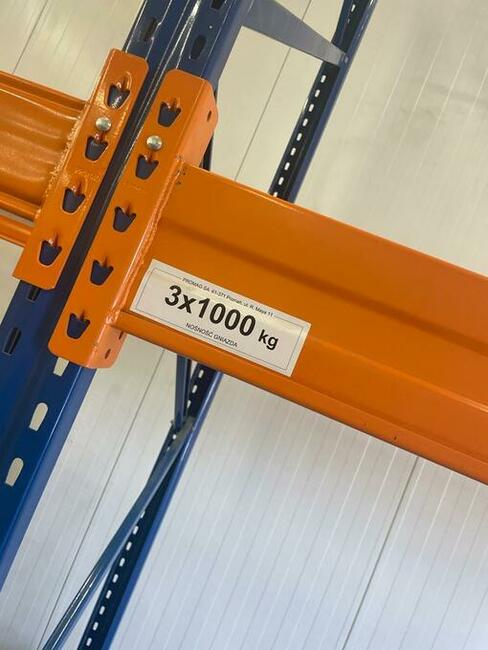 Regał ramowy paletowy rzędowy