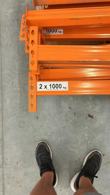 Regał ramowy paletowy rzędowy