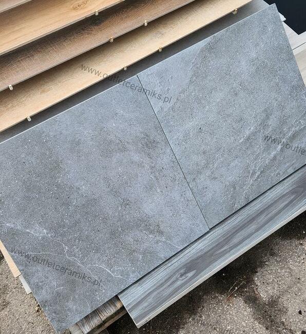 Płytki na taras, balkon do ogrodu gat.2 60x60x20 Cliff szary