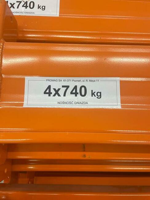 Regał ramowy paletowy rzędowy