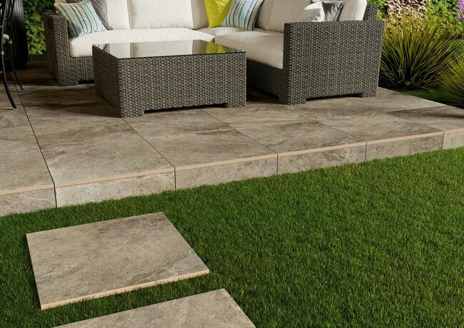 Płytki tarasowe balkonowe gat.1 gres 2cm 60x60 Cliff brązowy