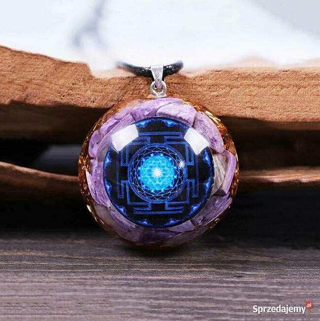 CZAROIT Naszyjnik Orgonitowy Piękny Prezent Naturalny Kamień