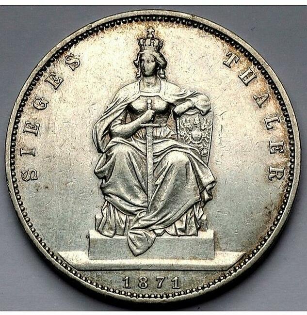 Moneta Talar Zwycięstwa 1871r Prusy