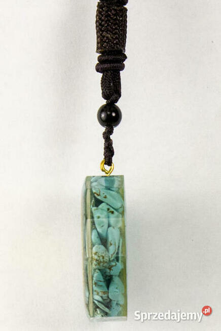 NASZYJNIK WISIOR TURKUS DRZEWO ŻYCIA MIEDŹ PREZENT AMULET