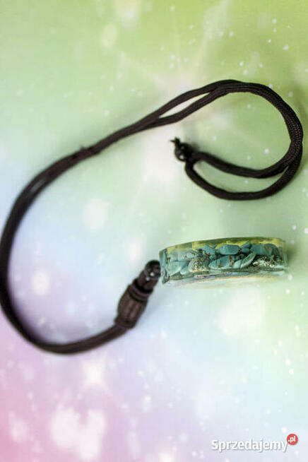 NASZYJNIK WISIOR TURKUS DRZEWO ŻYCIA MIEDŹ PREZENT AMULET