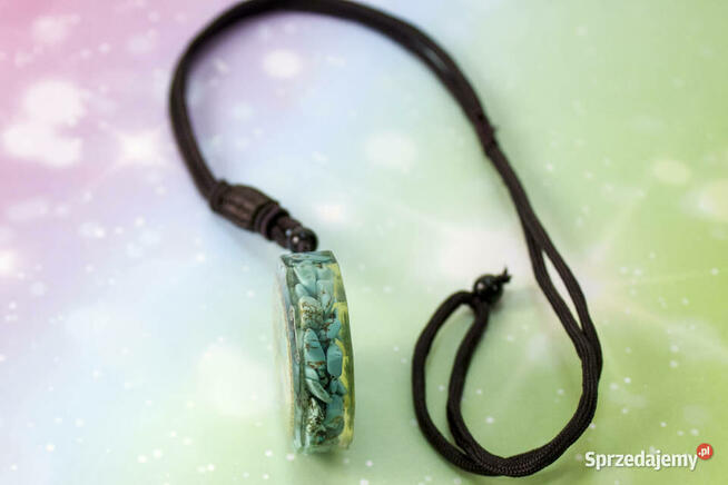 NASZYJNIK WISIOR TURKUS DRZEWO ŻYCIA MIEDŹ PREZENT AMULET