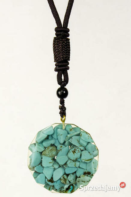 NASZYJNIK WISIOR TURKUS DRZEWO ŻYCIA MIEDŹ PREZENT AMULET