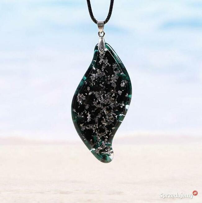 Piękny Naszyjnik Orgonitowy Drzewo Życia Malachit Zdrowie