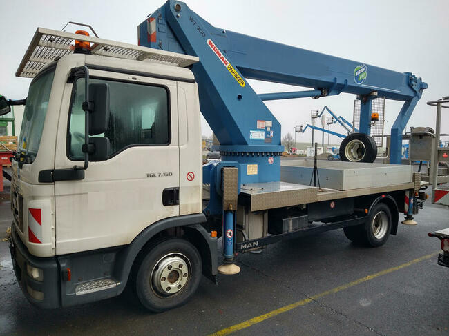 Wynajem zwyżki 20m, 30m, 45m Zwyżka na przyczepie