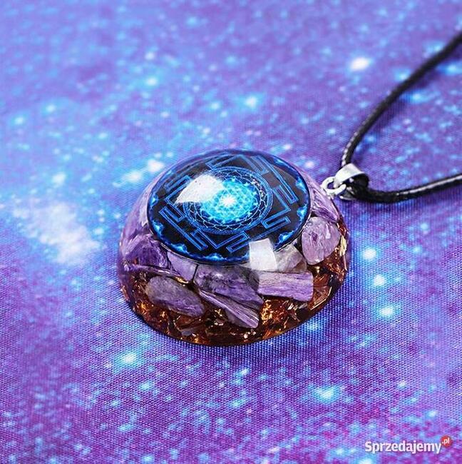 CZAROIT Naszyjnik Orgonitowy Piękny Prezent Naturalny Kamień