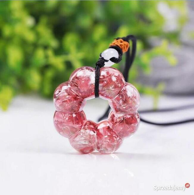 Naszyjnik Orgonit Piękny Różowy Kwarc Melting Stone Miedź