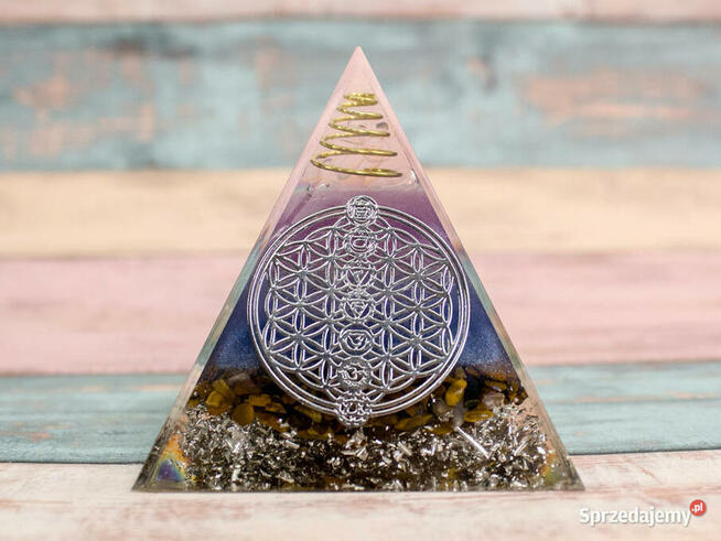 PIRAMIDKA ORGONIT FENG SHUI PREZENT TYGRYSIE OKO 5cm PREZENT