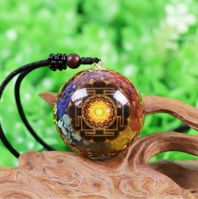 Piękny Naszyjnik Amulet Turkus Ametyst Lapis Lazuli Agat