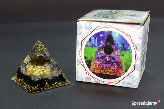 Piramidka Orgonit Tygrysie Oko Miedź Kryształ Odpromiennik