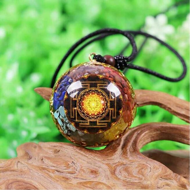 Piękny Naszyjnik Amulet Turkus Ametyst Lapis Lazuli Agat